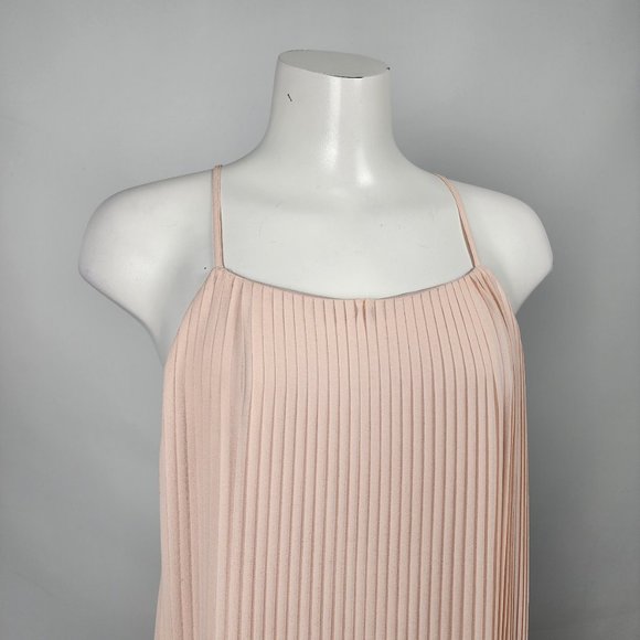 Sam Edelman Blush Pink Pleated Dress Size 12 - Picture 2 of 11